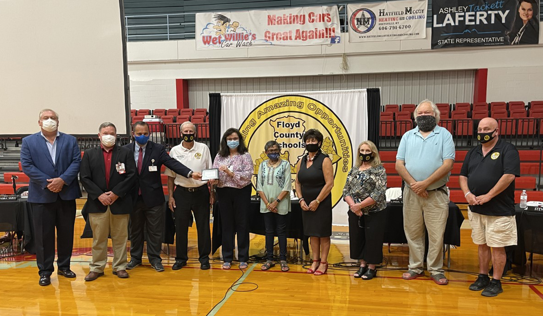 ARH Hospitals Receive Floyd County Schools Community Champion Award for